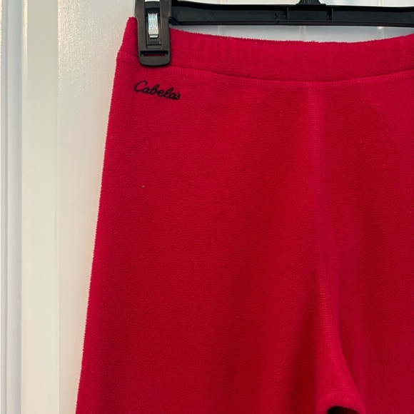 Cabela’s - Pink Fleece Pants - Cold Gear Under Layers - Girl’s Large 14-16 - Picture 3 of 4